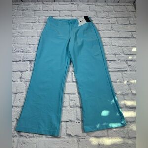 Nike Aqua Blue Wide-Leg Cropped Athletic Pants. Size Small.